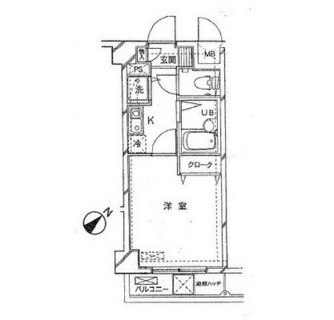 東京都渋谷区代々木１丁目 賃貸マンション 1K