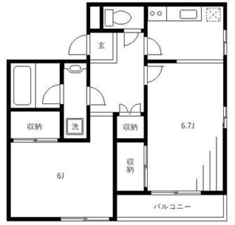 東京都渋谷区本町２丁目 賃貸マンション 2K